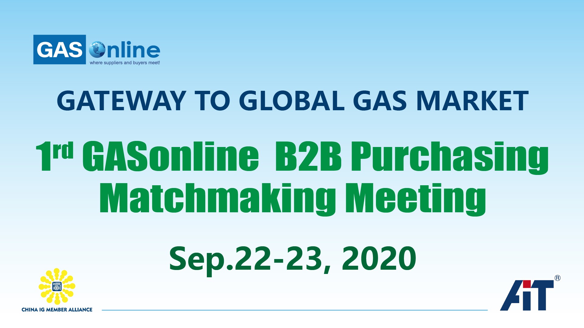 1rd GASonline  B2B Purchasing Matchmaking Meeting