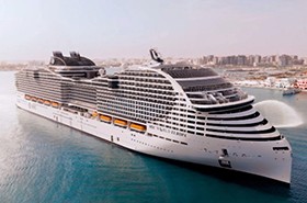 World’s largest LNG-powered cruise ship christened